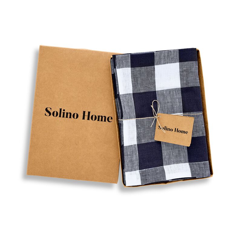 Linen Dinner Napkins - Buffalo Check image number 3