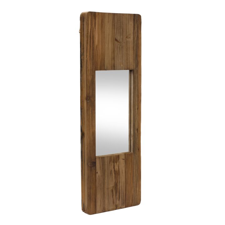 Wooden Mirror Stylish Glass Accent for Home D&eacute;cor and Wall Styling