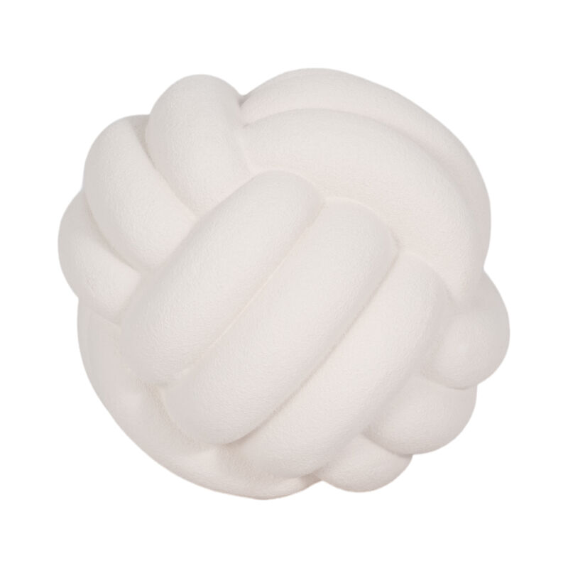 5" Knot Orb Rough Texture, White image number 3