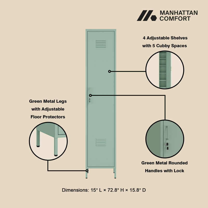 Naomi Green Storage Cabinet