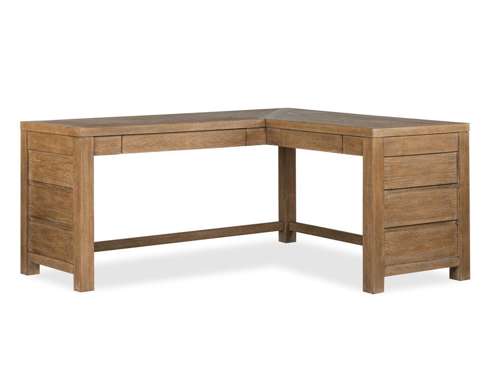 Plum Creek L-Desk in Brown