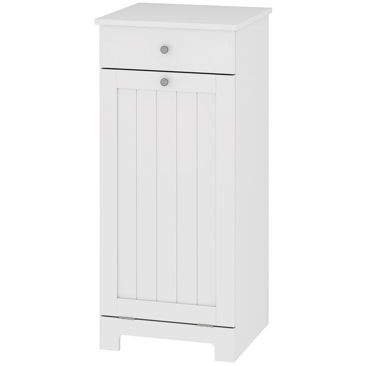 Hivvago Wooden Laundry Cabinet with Tilt-Out Basket