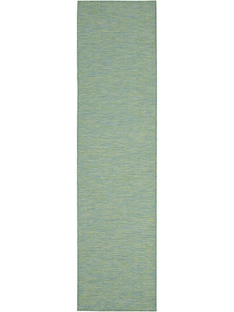 Positano POS01 Blue/Green 2'2" x 10' Rug image number 0
