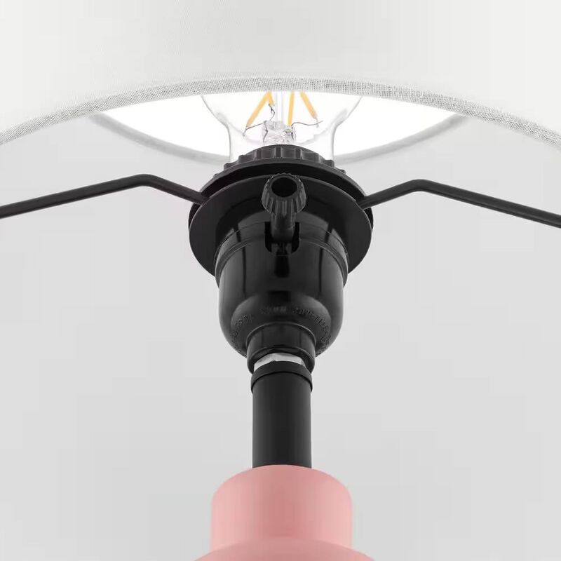 Fabric Shade Table Lamp – Small Bedside or Desk Lighting