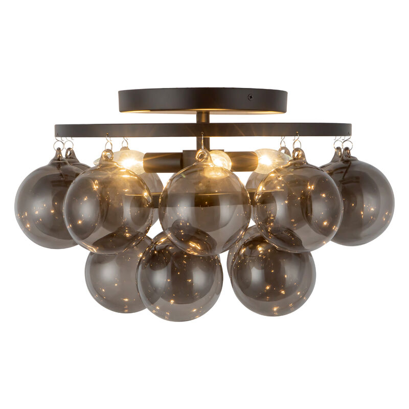 Faye 18 in Semi Flush Mount with Glass image number 0