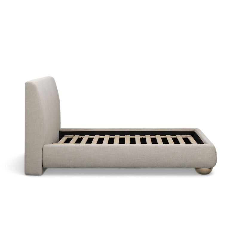 Rayne Honey Textured Fabric King Bed image number 6