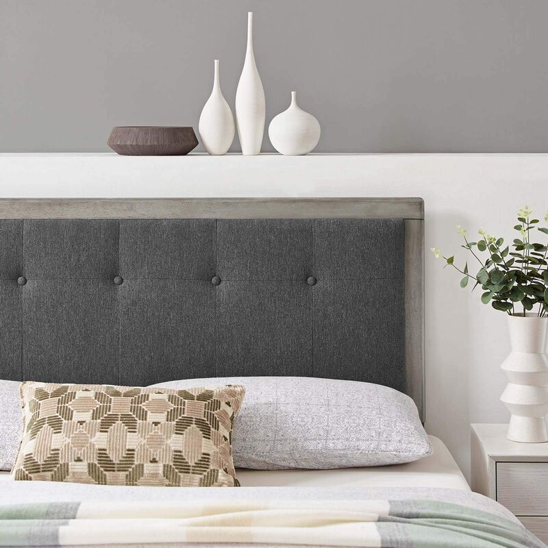 Modway - Draper Tufted King Fabric and Wood Headboard image number 8