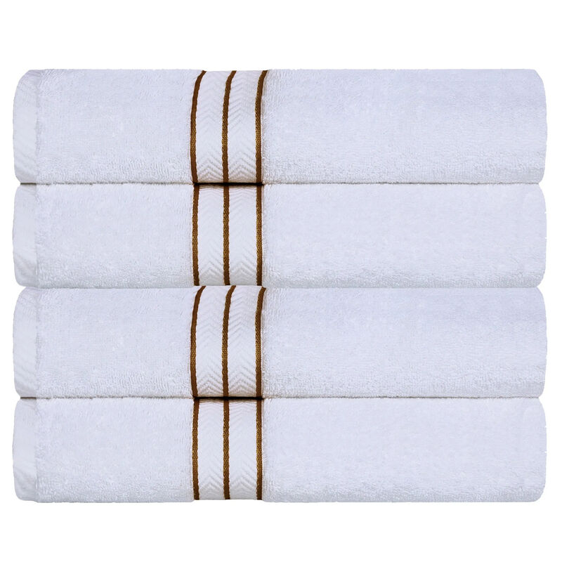 Plush Cotton Bath Towels 4-Piece Set for Bathroom and Spa image number 0