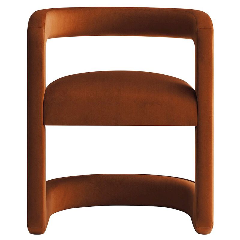 Winslow Barrel Performance Velvet Dining Chair image number 5
