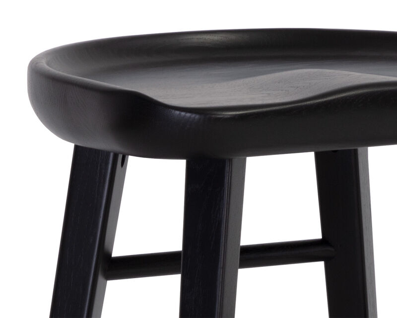 Dominic Black Counter Stool
