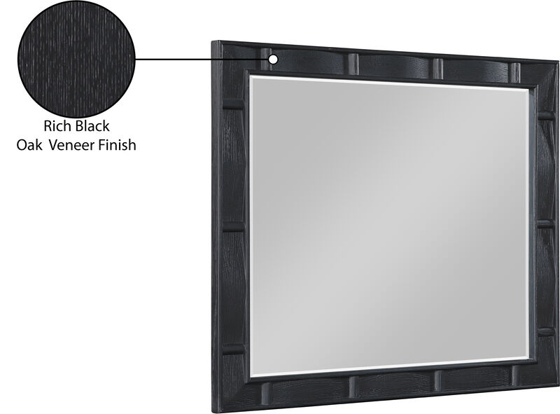 Meridian Furniture Weave Black Mirror image number 7