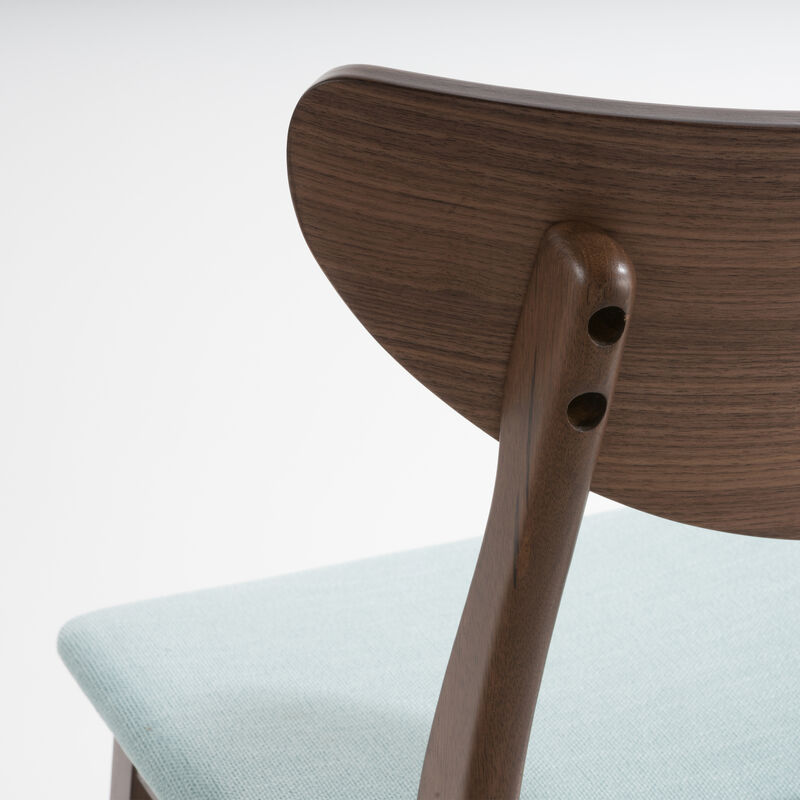 Christopher Knight Home Cedric Mid-Century Modern Fabric and Rubberwood 23.5 Inch Counter Stool (Set of 2)