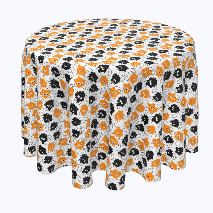 Fabric Textile Products, Inc. Round Tablecloth, 100% Polyester, Goofy Funny Cats