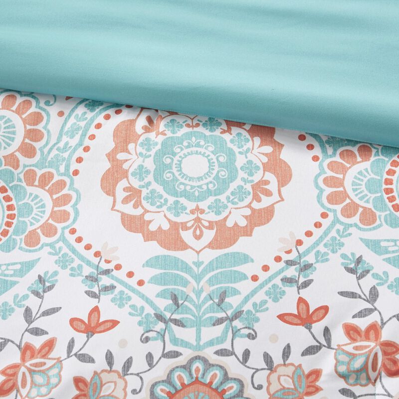 Gracie Mills Kalliope Boho 7-Piece Comforter Set with Bed Sheets
