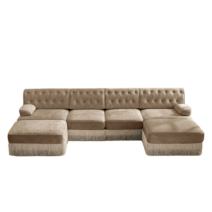 Nomdel 4-Seater with 2 Ottomans Sectional