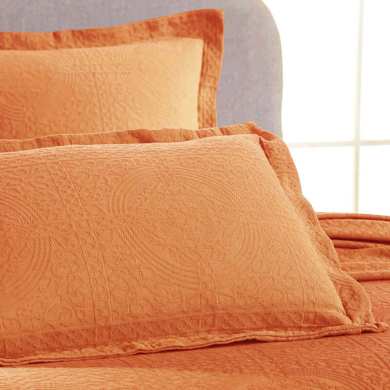 Lightweight Cotton Matelasse Bedspread and Shams Set for Bedroom image number 3