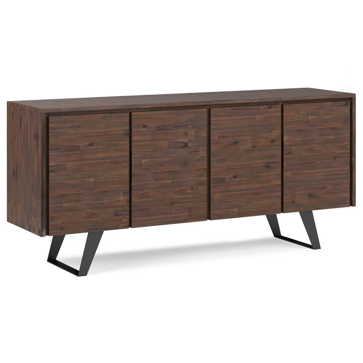 Simpli Home Lowry Large 4 Door Sideboard Buffet
