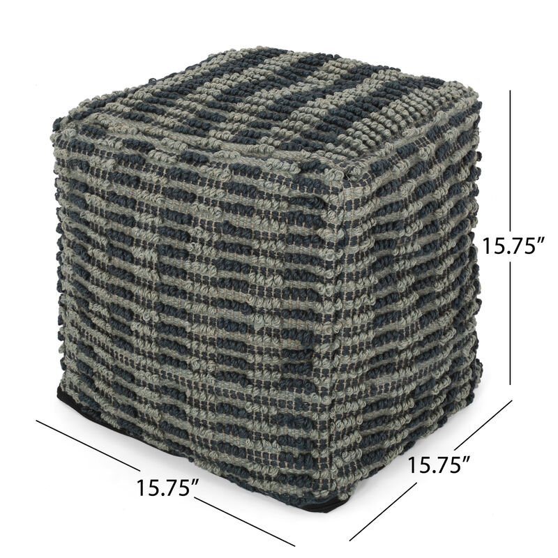 GOODSILO Versatile Square Pouf Ottoman Floor Cushion Decor Accent Piece Stylish Home Furniture Seating Solution image number 2