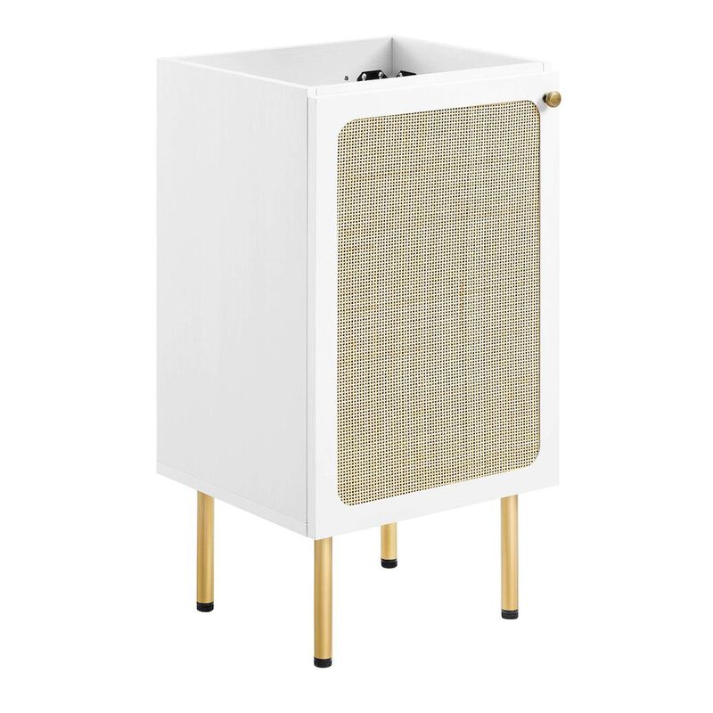 Modway Chaucer 18&rdquo; Bathroom Vanity White with Ceramic Sink Basin, 18 Inches image number 5