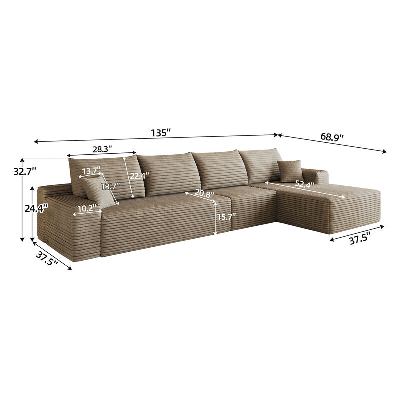 Perdre  L-Shape Modular Sofa image number 5