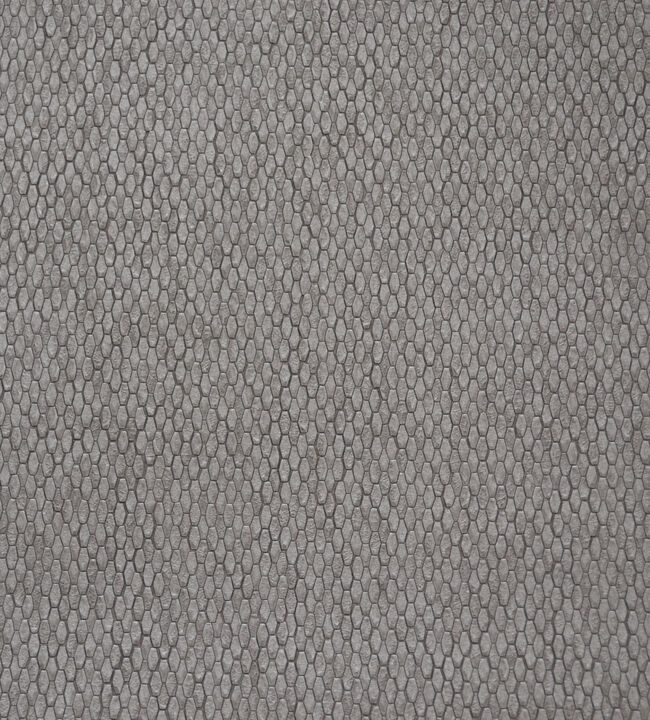 Stretched Hexagons Dark Silver Wallpaper