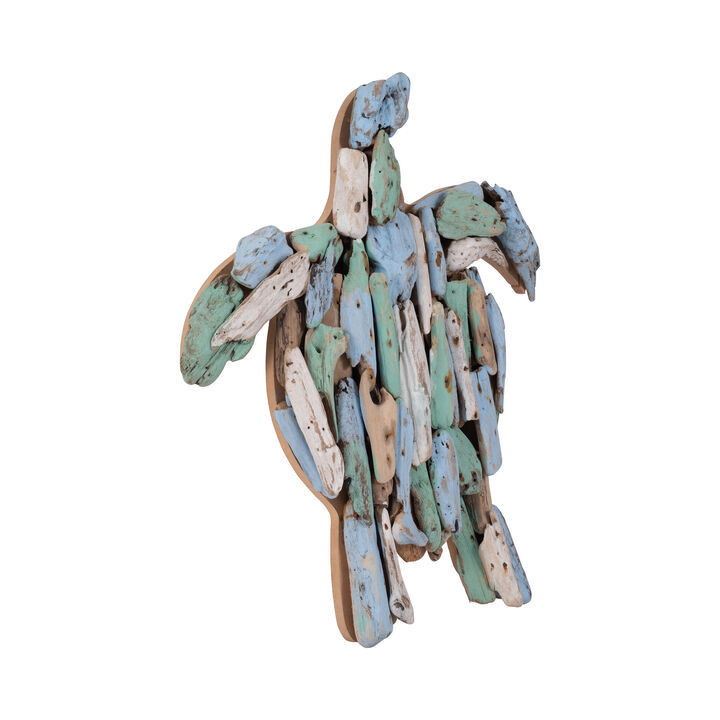 Driftwood Turtle Wall Decor