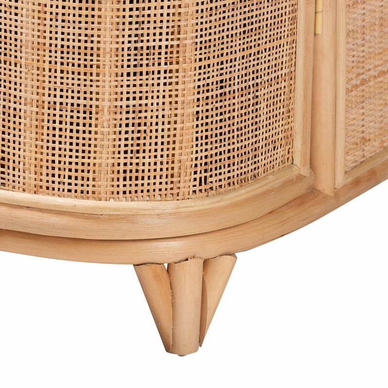 Bali & Pari Yanka Bohemian Natural Rattan Storage Cabinet