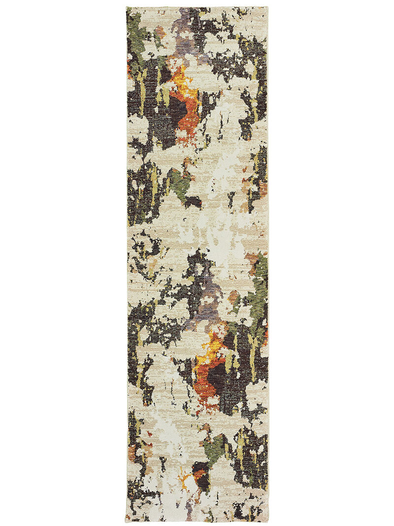 Evolution 2'3" x 8' Beige Rug