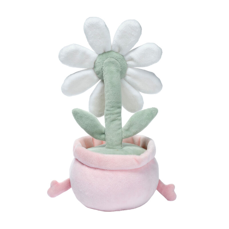 Lambs & Ivy Daisy Dreams Poseable Flower Pot Plush Stuffed Animal Toy - 11 Inch