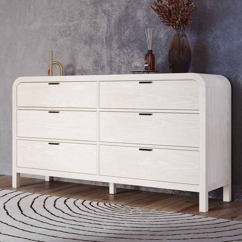 Drake Six Drawer Dresser in Sugar