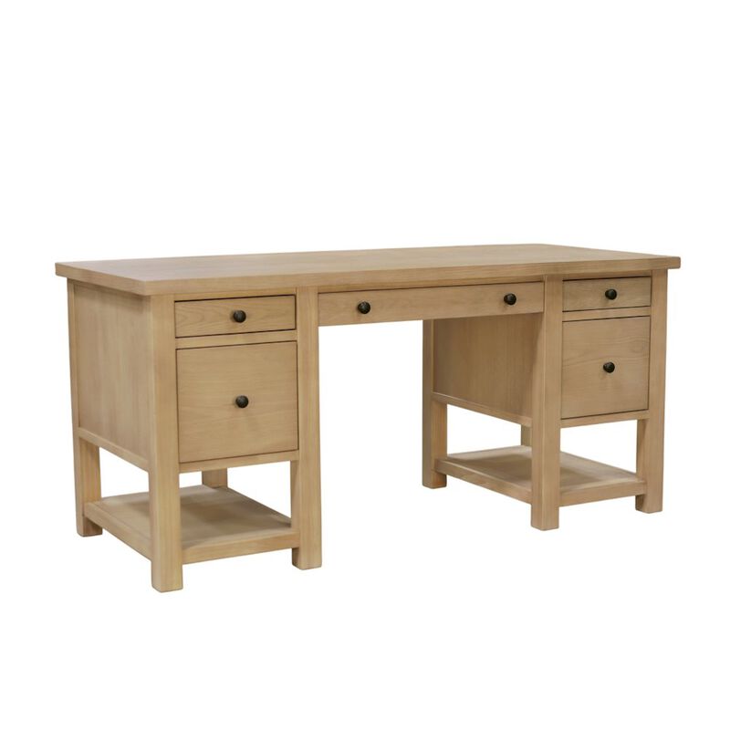 Alpine Furniture Emilia Desk in Natural Color image number 4