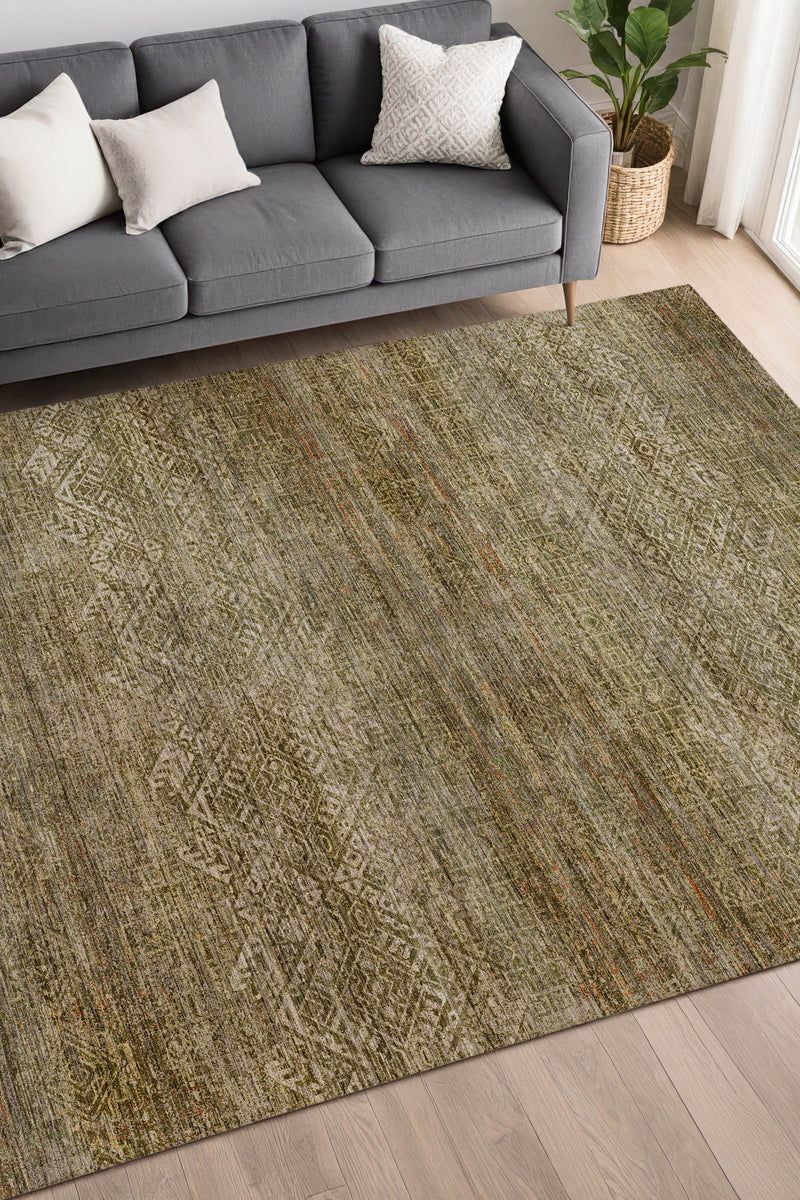 Vico VC8 Olive 9' x 12' Rug image number 1