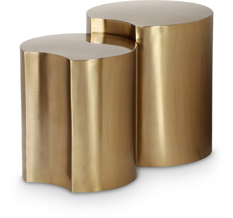 Meridian Furniture Dimple Gold End Table