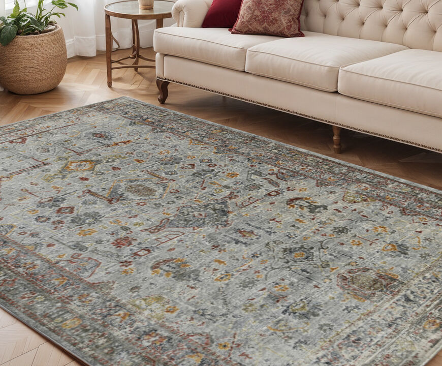 HomeRoots Medallion Area Rug