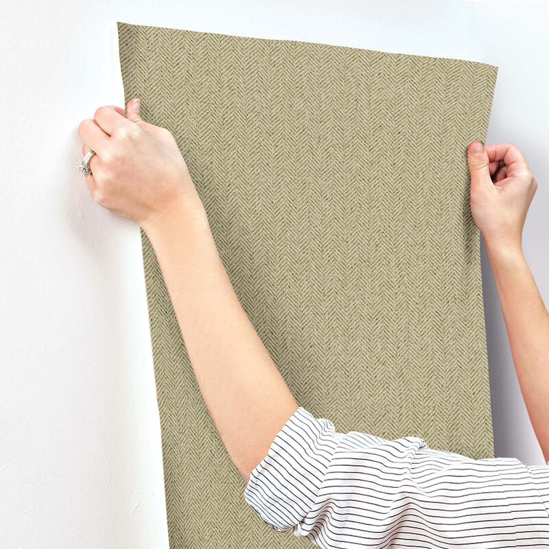 Tailored Chevron Green Wallpaper (Set of 2) image number 2