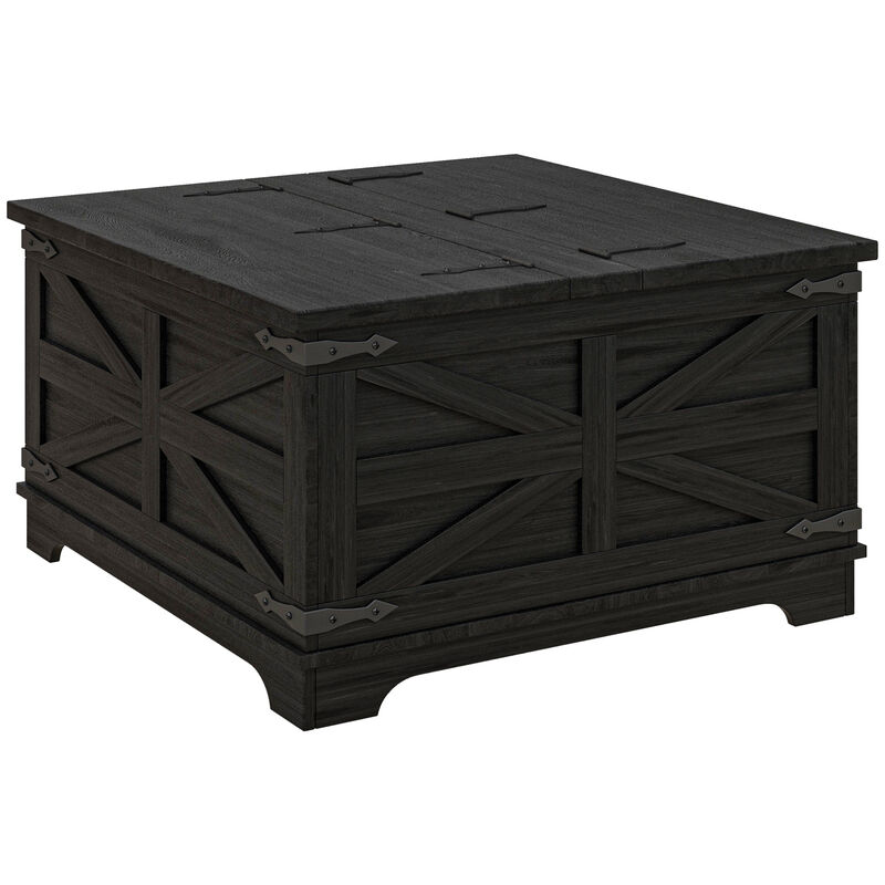 Hivvago Square Coffee Table with Hidden Compartment image number 0