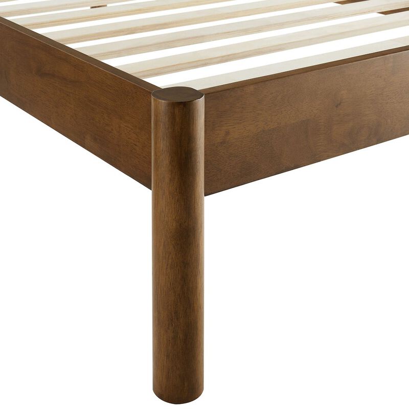 Olea Channel Tufted Boucle Solid Wood Twin Platform Bed image number 7