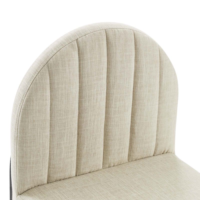 Isla Channel Tufted Upholstered Fabric Dining Side Chair image number 5