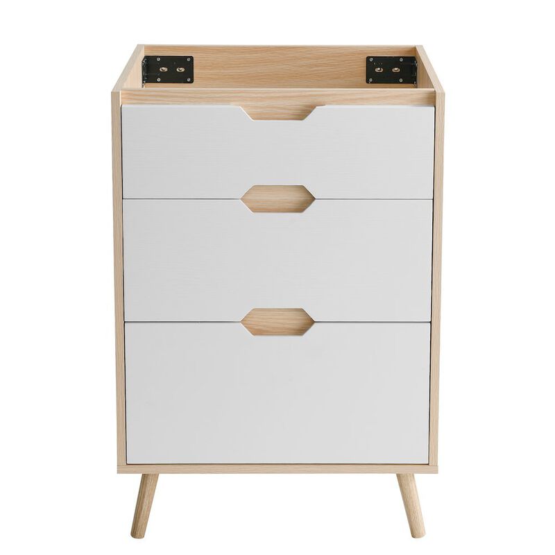 Brusque 24 Bathroom Vanity in White Oak -Cabinet Only (SM-BV350) image number 0