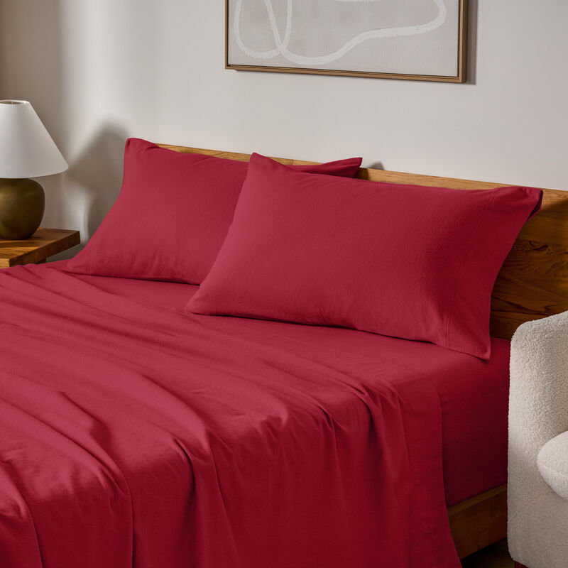 Soft & Cozy 100% Cotton Flannel Pillowcase Set image number 1