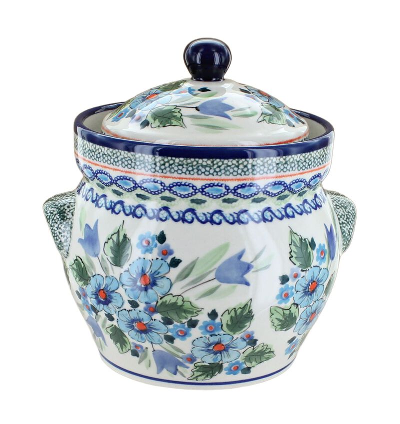 Blue Rose Polish Pottery Ballina Small Container