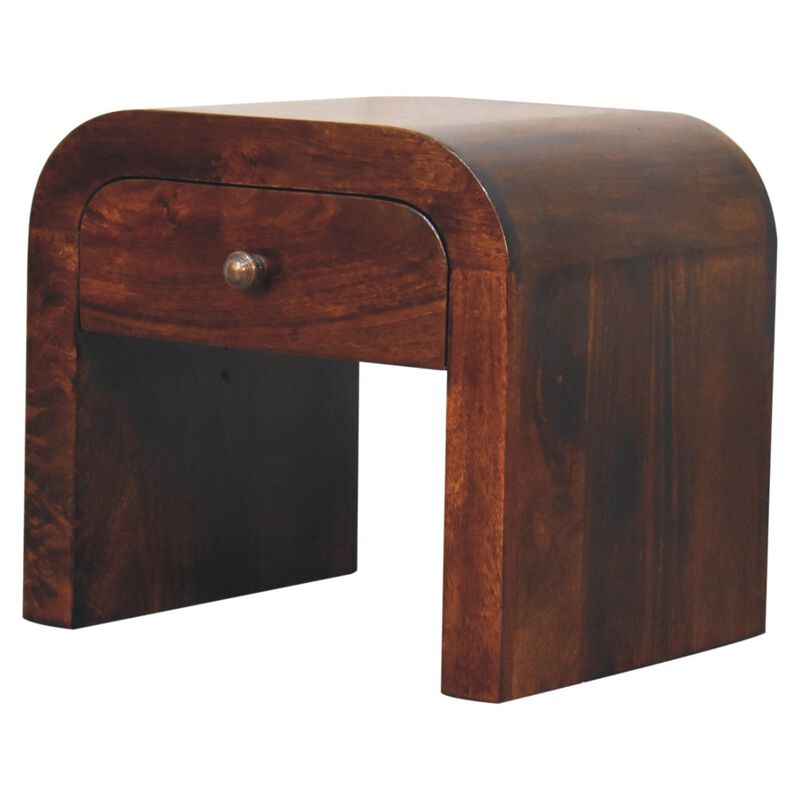 Artisan Furniture Solid Wood California Walnut Disc Bedside