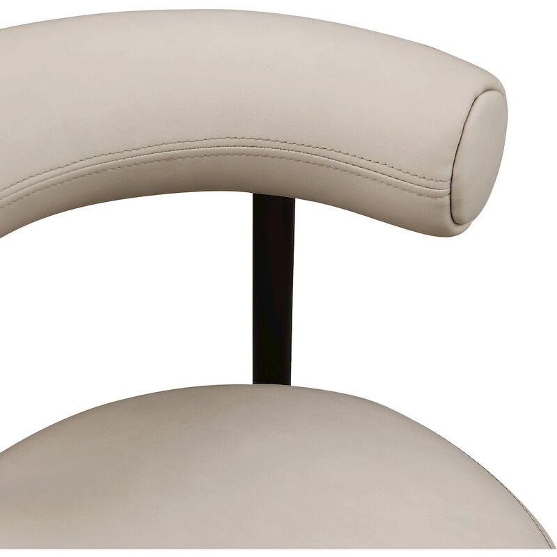 Meridian Furniture Bordeaux Vegan Leather Counter Stool, Set of 2