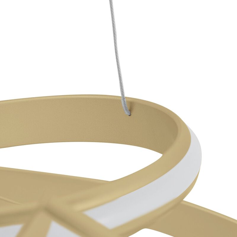 Oslo Chandelier Gold Metal Integrated LED Dimmable