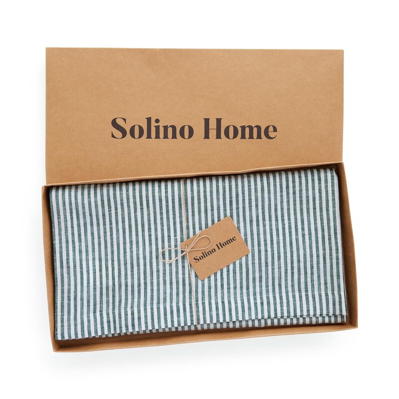 Linen Table Throw - Narrow Stripe image number 5