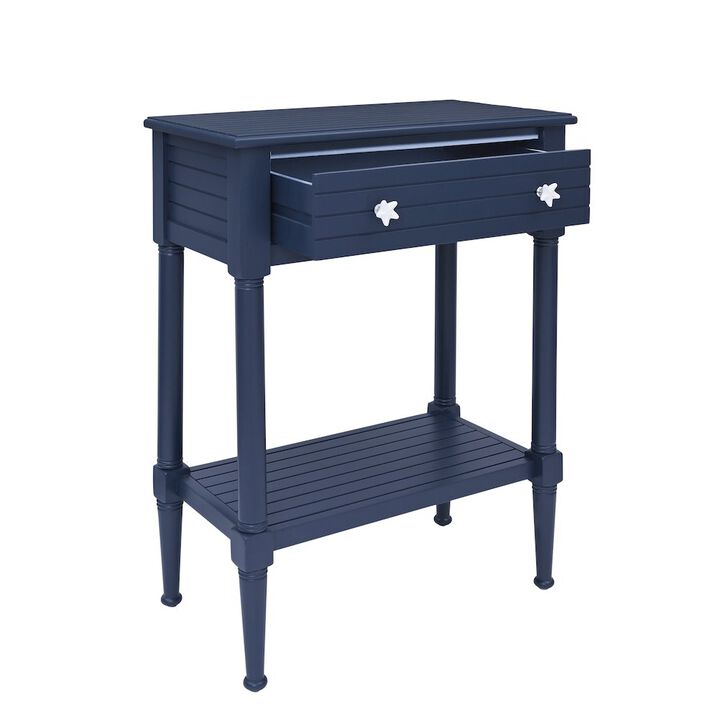 Linon Seaboard Accent Table Navy