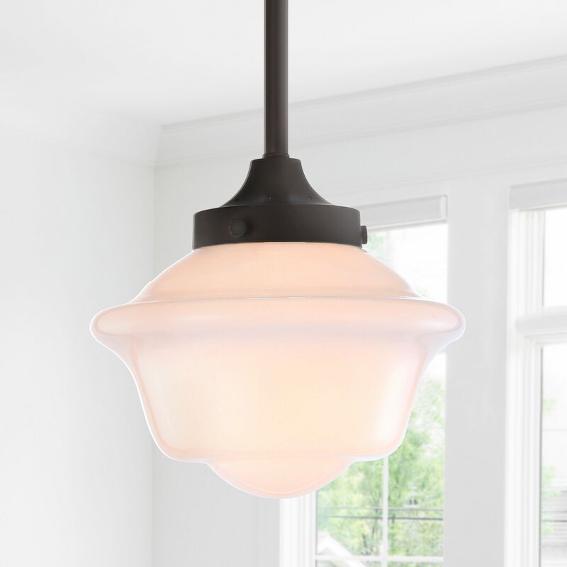 Kurtz Adjustable Drop Metal/Glass LED Pendant
