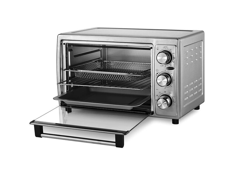 Salton - Toaster Oven and Air Fryer, 6 Slice Capacity, 6 Cooking Functions, Accessories Included