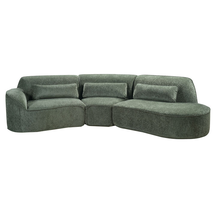 Jexfok curved Sectional Sofa