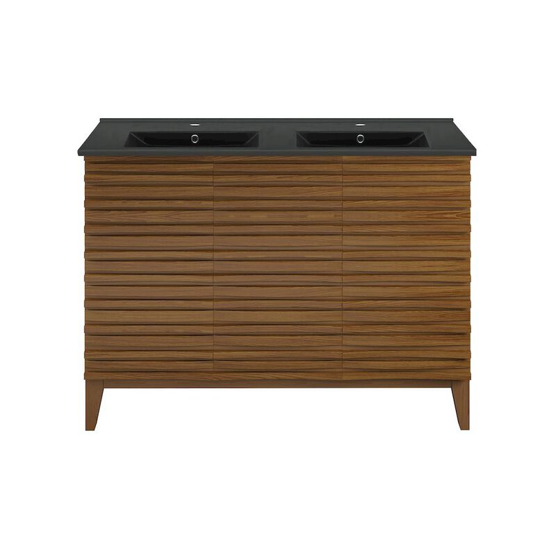 Cascade 48 in. Bathroom Vanity with 3-Hole Ceramic Sink Top image number 0